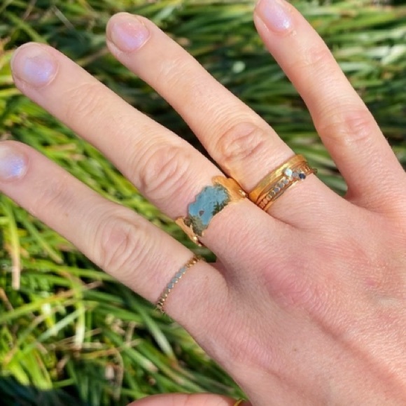 SALE: 🌟18 K gold leaf ring - Picture 12 of 13